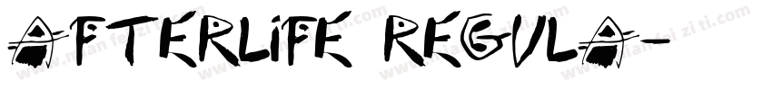 Afterlife Regula字体转换